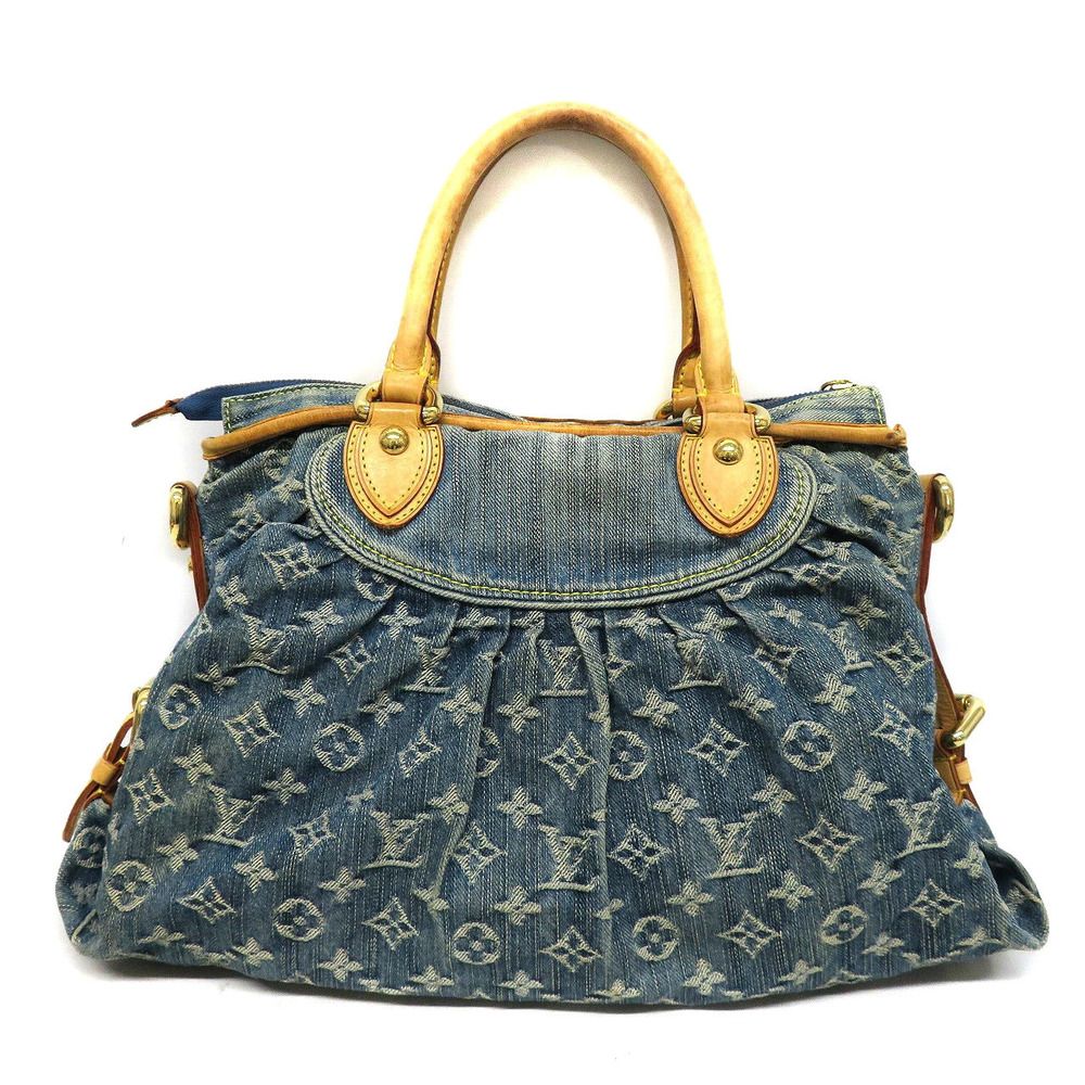 Louis Vuitton Shoulder Cabby Neo Bag Denim Blue